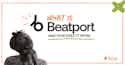 White background with woman wondering what is Beatport